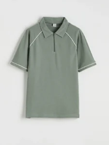 LCW Kids Khaki Polo Shirt Collar Boys' Pique T-Shirt - Image 2