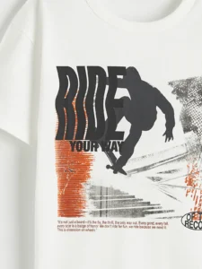 LCW Kids White Boys' Printed T-Shirt - Image 5