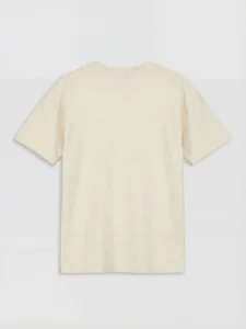 LCW Kids Beige Crew Neck Text Printed Boys' T-Shirt - Image 4