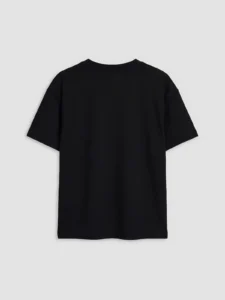 LCW Kids Black Crew Neck Printed Boys' T-Shirt - Image 3