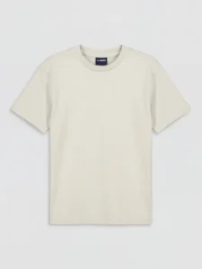 LCW Kids Beige Crew Neck Basic Boys' T-Shirt - Image 2