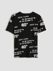 LCW Kids Black Boys' New York Printed T-Shirt - Image 3