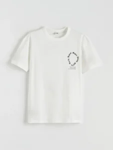 LCW Kids White Printed Boys' T-Shirt - Image 3