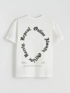LCW Kids White Printed Boys' T-Shirt - Image 5