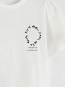 LCW Kids White Printed Boys' T-Shirt - Image 6
