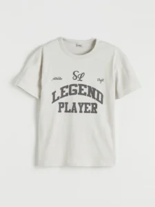 LCW Kids Beige Crew Neck Printed Boys' T-Shirt - Image 3