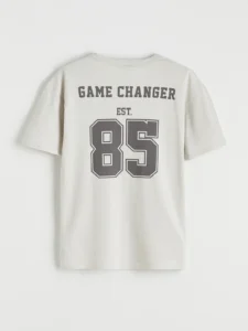 LCW Kids Beige Crew Neck Printed Boys' T-Shirt - Image 5