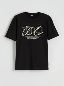 LCW Kids Black Printed Boys' T-Shirt - Image 2
