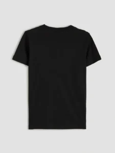 LCW Kids Black Crew Neck Printed Boys' T-Shirt - Image 3