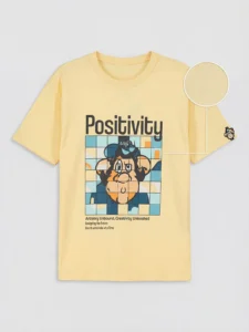 LCW Kids Yellow Nostaljik Monkey Printed Unisex Kids T-Shirt - Image 5