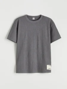 LCW Kids Gray Boys' textured T-Shirt - Image 2