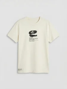 LC WAIKIKI White Crew Neck Printed Boys' T-Shirt