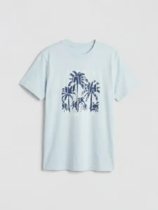 LC WAIKIKI Blue Crew Neck Printed Boys' T-Shirt