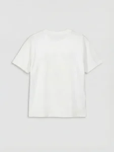 LC WAIKIKI White Crew Neck Printed Boys' T-Shirt - Image 2
