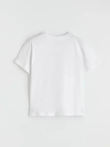 LC WAIKIKI White Crew Neck Printed Boys' T-Shirt - Image 3