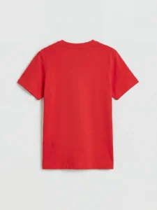 LC WAIKIKI Red Short Sleeve Crew Neck Boys' T-Shirt - Image 2