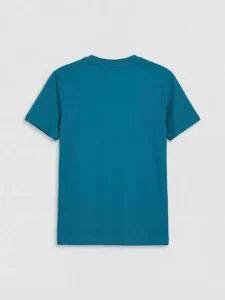 LC WAIKIKI Turquoise Crew Neck Printed Boys' T-Shirt - Image 2