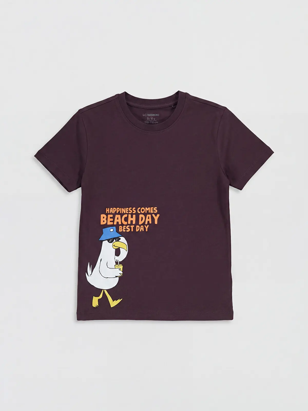 S6CI34Z4-HQ4_1 LC WAIKIKI Crew Neck Printed Boys' T-Shirt - Image 1