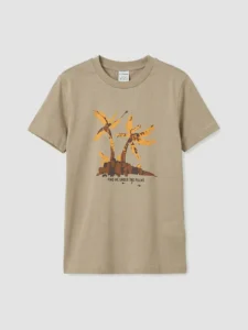 LC WAIKIKI Beige Crew Neck Printed Boys' T-Shirt