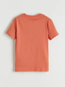 LC WAIKIKI Orange Crew Neck Printed Boys' T-Shirt - Image 2