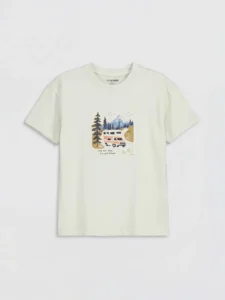 LC WAIKIKI Green Printed Boys' T-Shirt