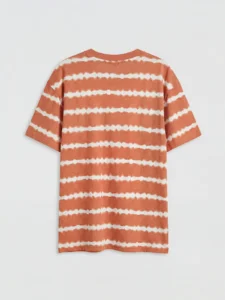 LCW Kids Orange Batik Patterned Boys' T-Shirt - Image 4