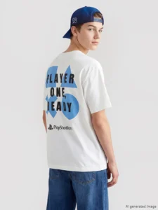 LCW Kids White PlayStation Printed Boys' T-Shirt - Image 3