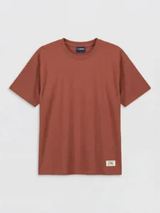 LCW Kids Brown Crew Neck Short Sleeve Boys' T-Shirt