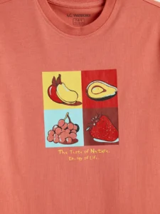 LC WAIKIKI Orange Crew Neck Printed Boys' T-Shirt - Image 3