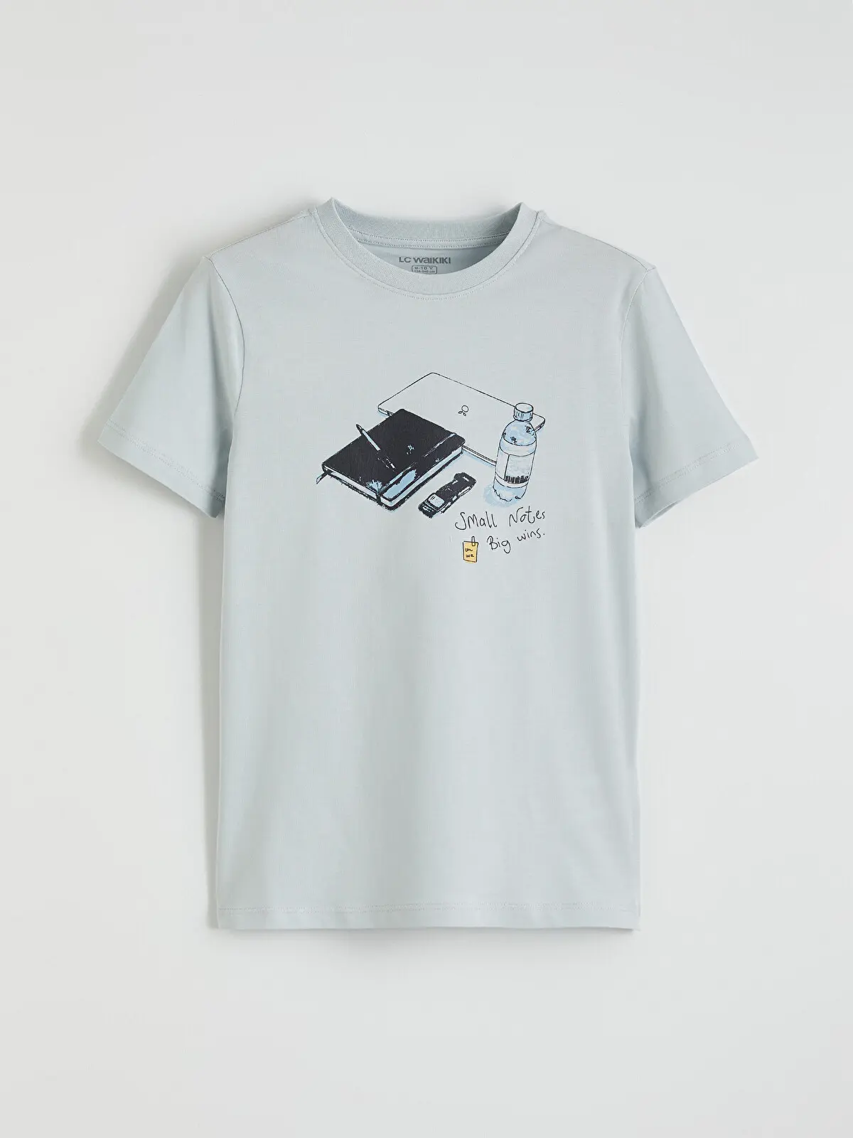 S6EA28Z4-G7J_1 LC WAIKIKI Gray Printed Boys' T-Shirt - Image 1