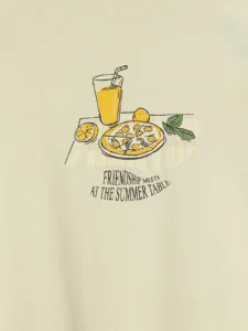 LC WAIKIKI Beige Crew Neck Printed Boys' T-Shirt - Image 2