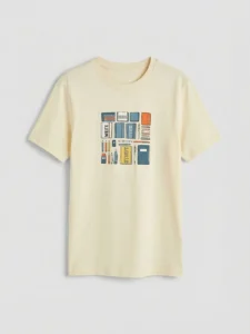 LC WAIKIKI Beige Crew Neck Printed Boys' T-Shirt