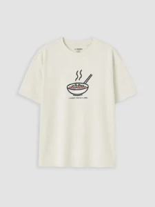 LC WAIKIKI Ecru Crew Neck Printed Boys' T-Shirt