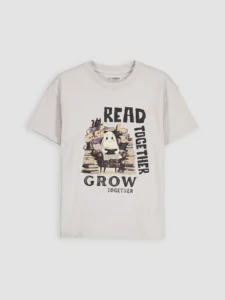 LC WAIKIKI Lilac Crew Neck Printed Boys' T-Shirt