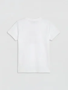 LC WAIKIKI White Crew Neck Printed Boys' T-Shirt - Image 2