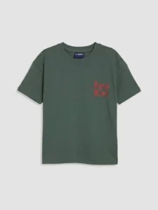 LC WAIKIKI Green Printed Boys' T-Shirt