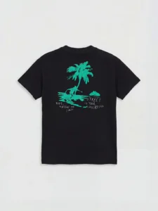 LC WAIKIKI Black Crew Neck Printed Boys' T-Shirt - Image 2