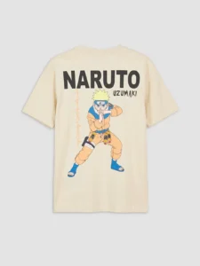 LCW Kids Beige Crew Neck Naruto Printed Boys' T-Shirt - Image 4