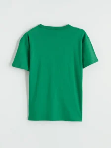 LCW Kids Green Crew Neck Boys' Printed T-Shirt - Image 5
