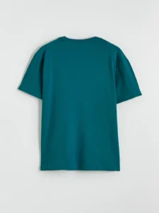 LCW Kids Green Crew Neck Printed Boys' T-Shirt - Image 3