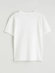 LCW Kids White Printed Short Sleeve Boys' T-Shirt - Image 2