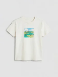 LC WAIKIKI Beige Printed Boys' T-Shirt