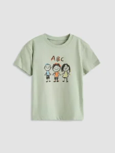 LC WAIKIKI Green Printed Boys' T-Shirt
