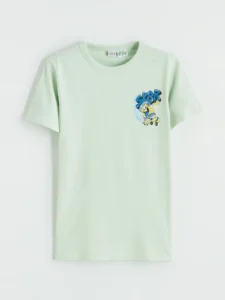 LCW Kids Green SpongeBob Printed Boys' T-Shirt - Image 4
