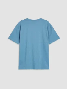 LCW Kids Blue Crew Neck Printed Boys' T-Shirt - Image 3