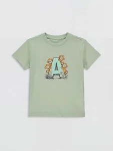 LC WAIKIKI Green Boys' Printed T-Shirt