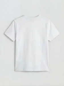 LC WAIKIKI White Crew Neck Printed Boys' T-Shirt - Image 2
