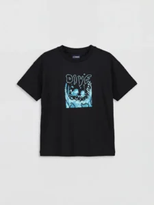 LC WAIKIKI Black Crew Neck Boys' T-Shirt