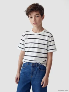 LCW Kids Anthracite Crew Neck Boys' T-Shirt 2 Sets - Image 2