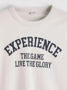 LCW Kids Beige Crew Neck Printed Boys' T-Shirt - Image 6